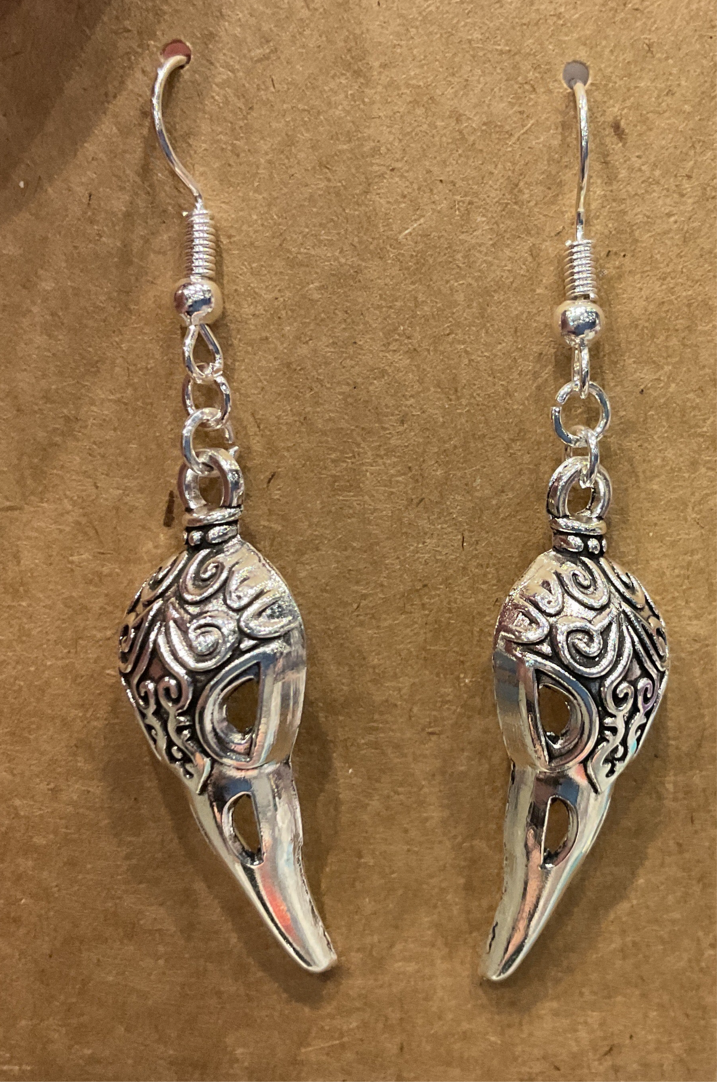 Crow Skull Earrings