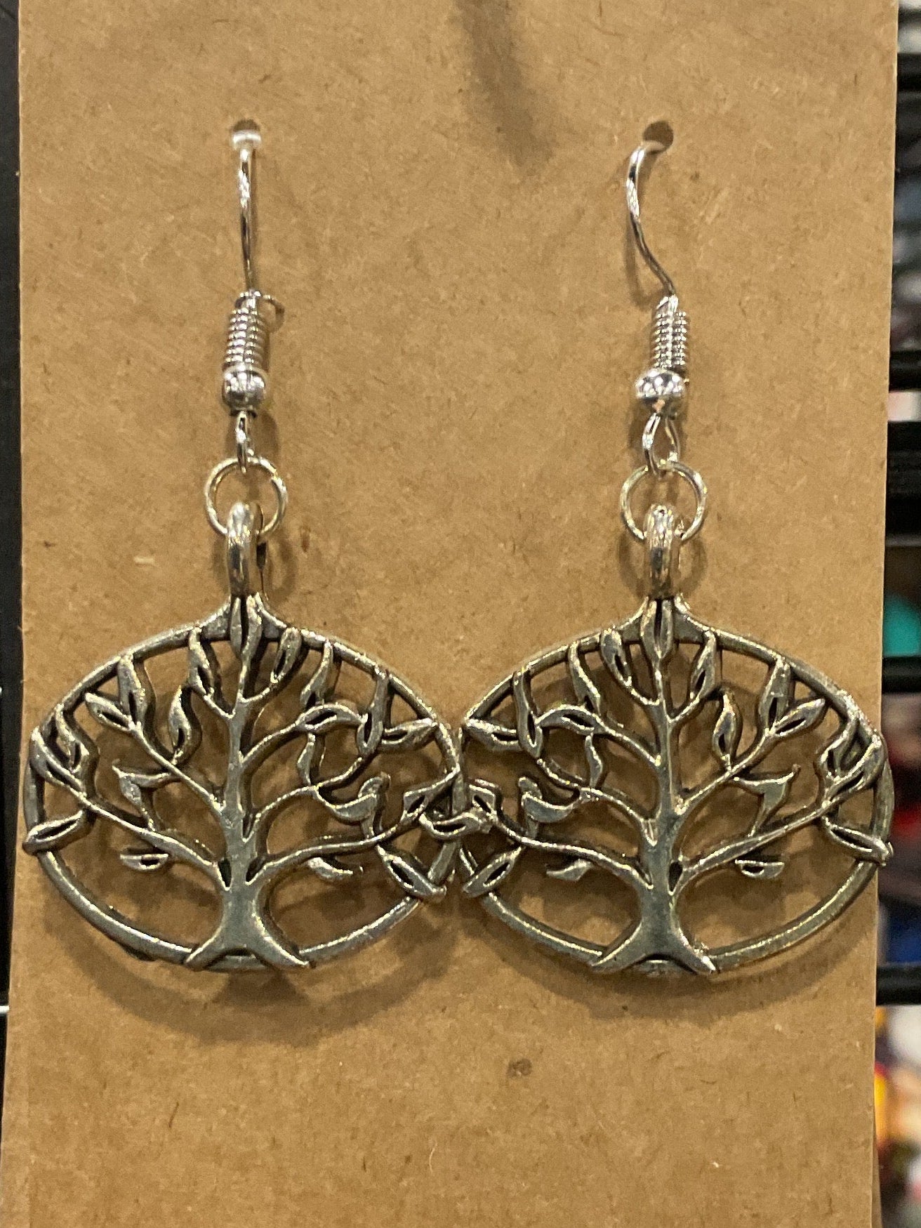 Silver Tree Earrings