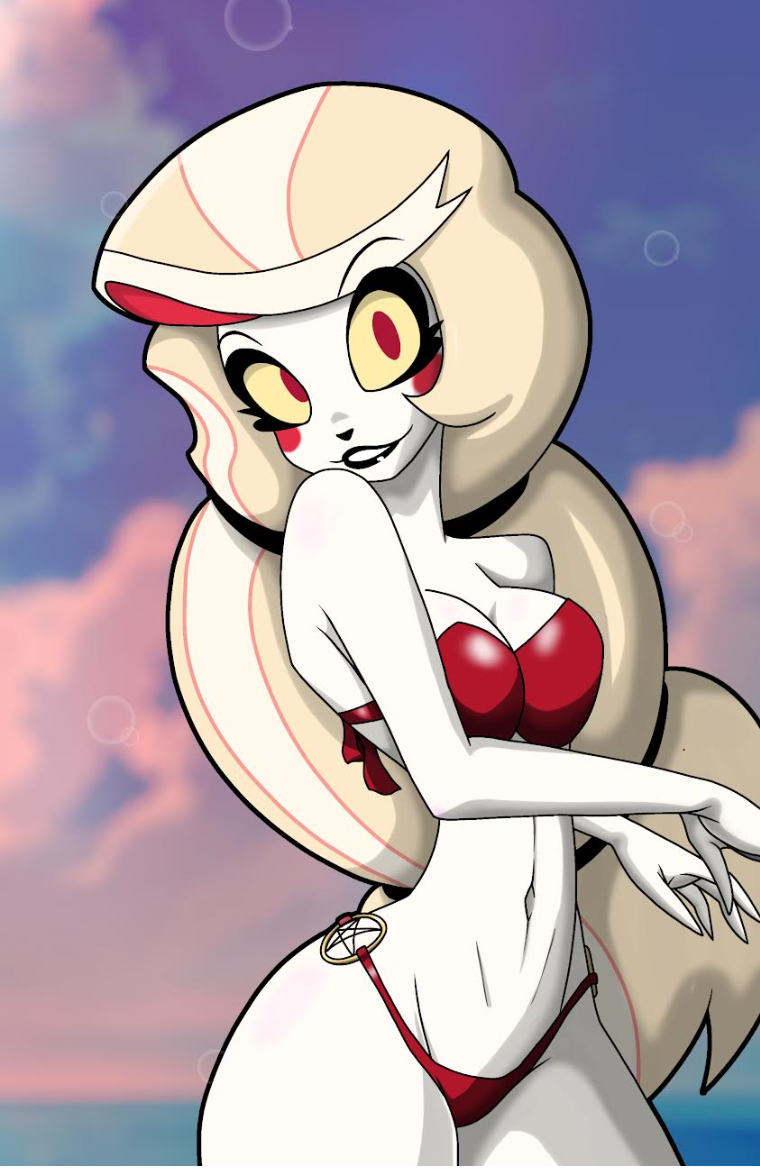 Charlie in bikini art print