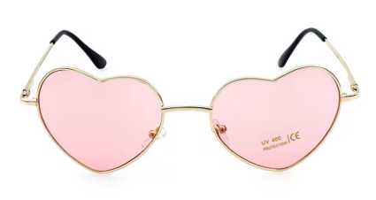 Heart Shaped Glasses (Pink)