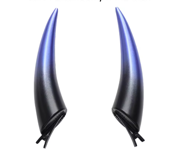 Dark Gothic Devil Horns( Blue)