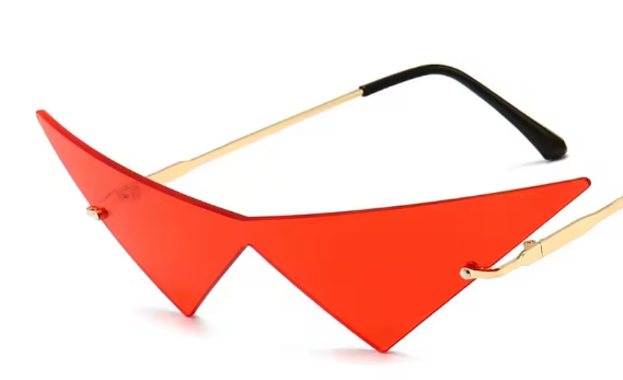 Gurran Lagann Kamina Red Triangle Glasses