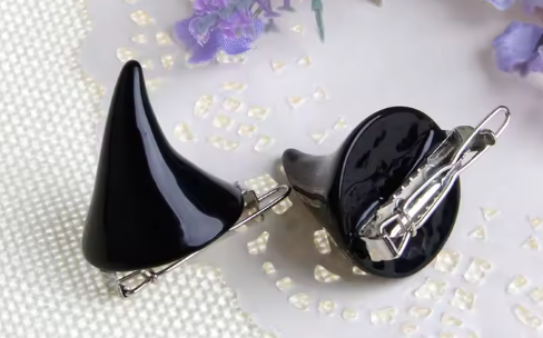 Black Devil Horn Ear Clip