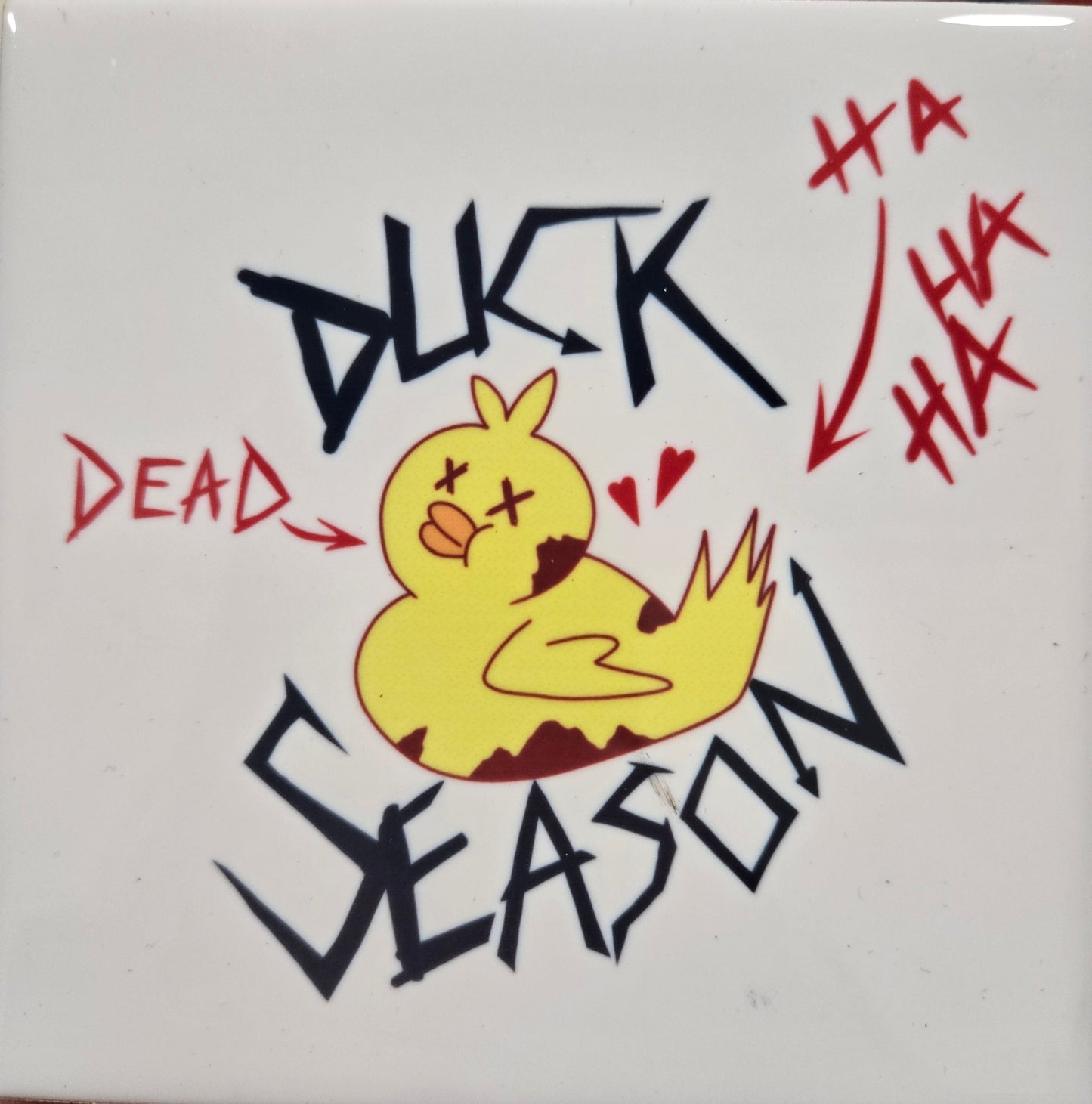 Duck Season Ceramic Coaster