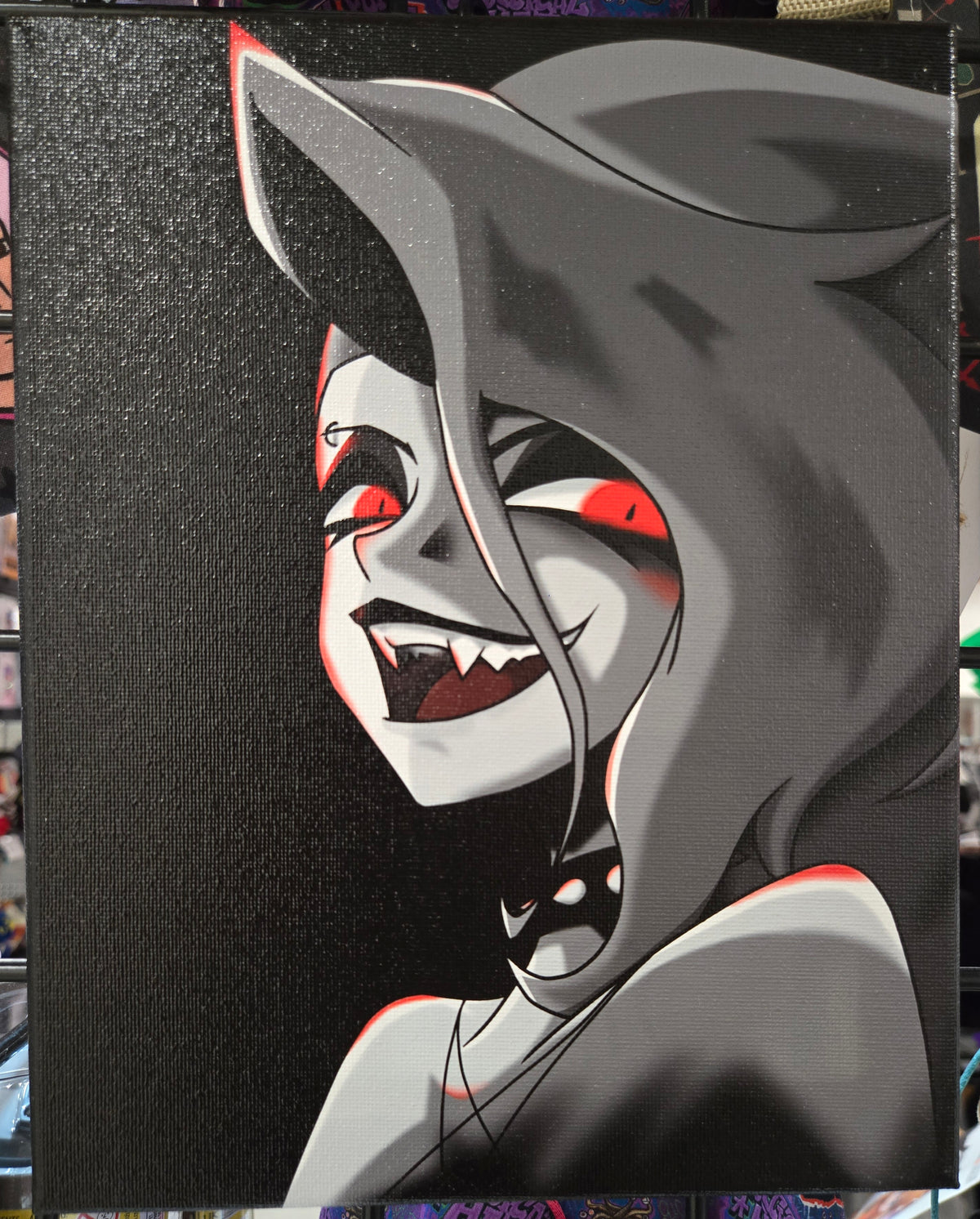Helluva Boss Inspired Human Vampire Loona Canvas Art