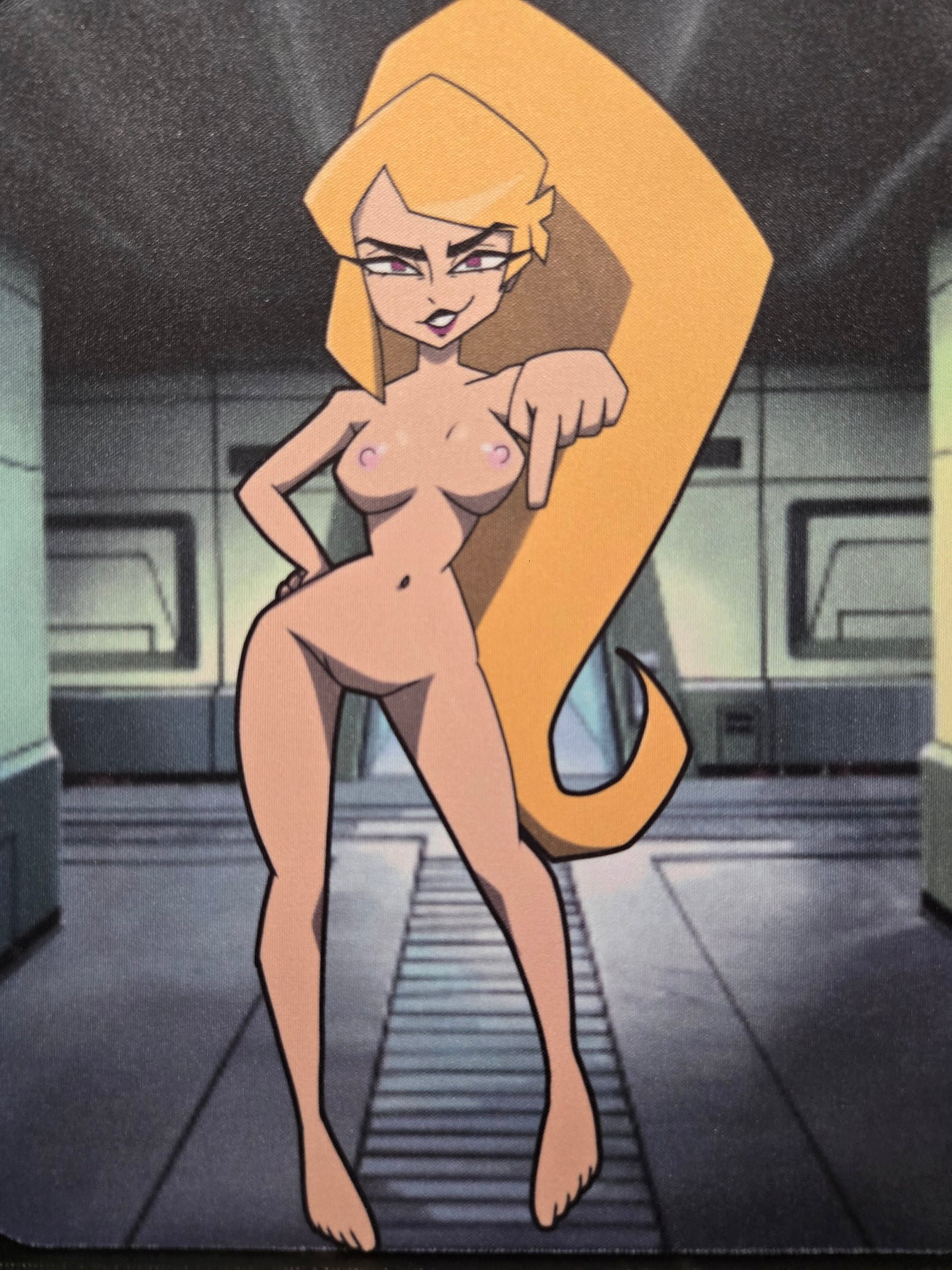 Gameroverse Miss Information Rectangle Mouse Pad NSFW