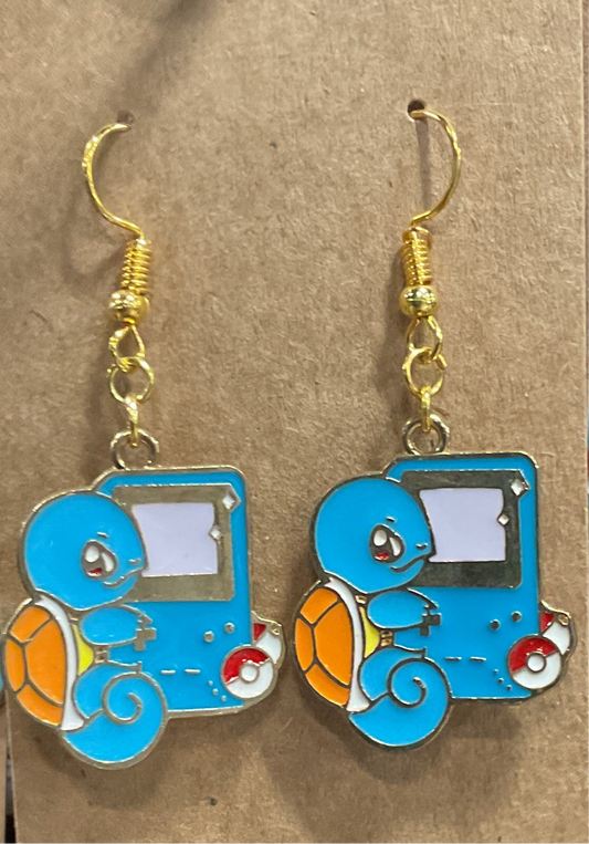 Squirtle w/Gameboy Earrings