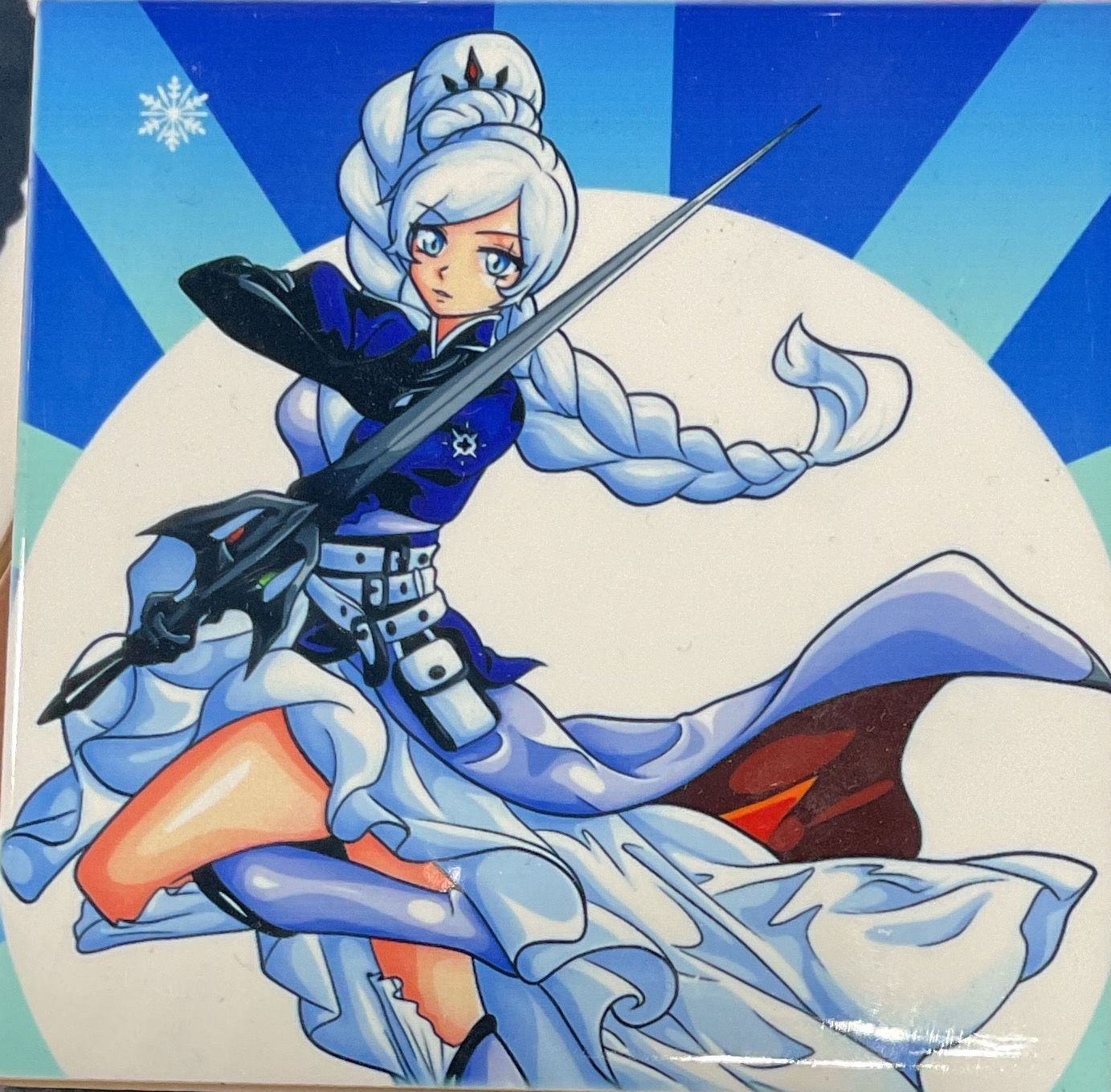 RWBY Weiss Ceramic Coaster