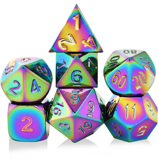 Painted Iridescent Dice