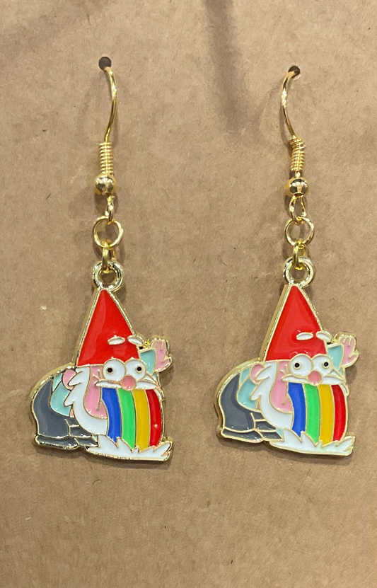Barfing Gnome Earrings