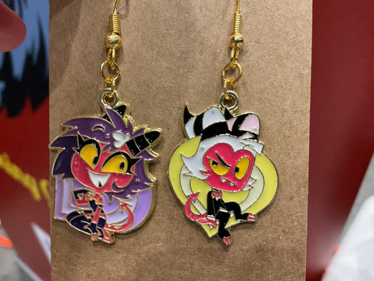 Helluva Boss Millie and Moxxie Earrings