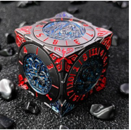 6 Sided Rotatable Metal Dice