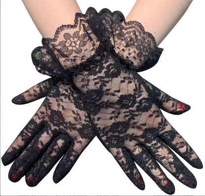 Lace Gloves with Cuff