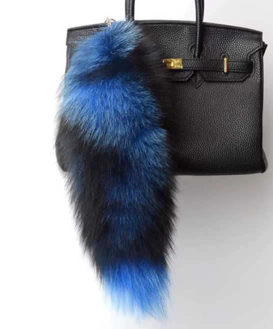 Fox Tails with Keychain Clip