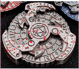 Mechanical Style Turntable Metal Dice (60mm)