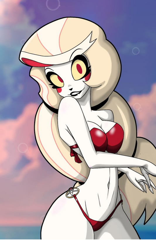 Charlie in bikini art print