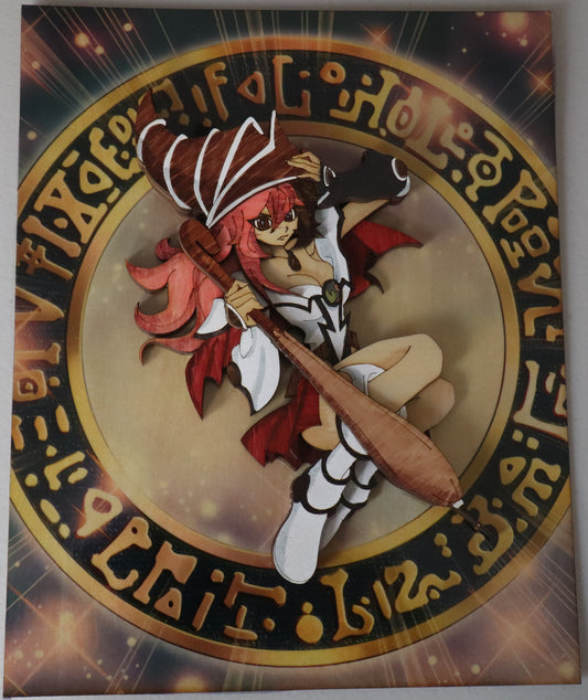 Dark Magician Girl/Neo mashup wall art