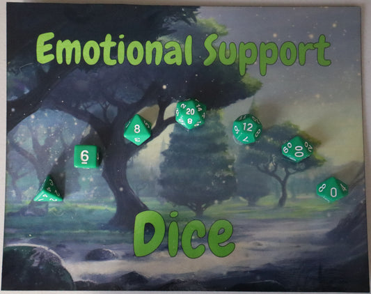 Emotional Support Dice Wall Art