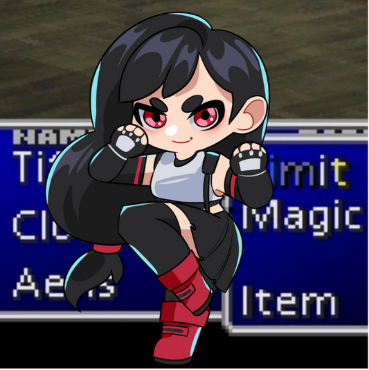 FF7 Tifa Ceramic Coaster