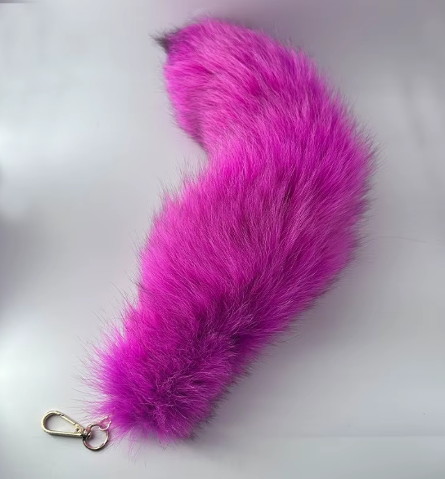 Fox Tails with Keychain Clip