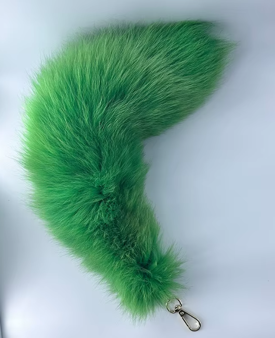 Fox Tails with Keychain Clip