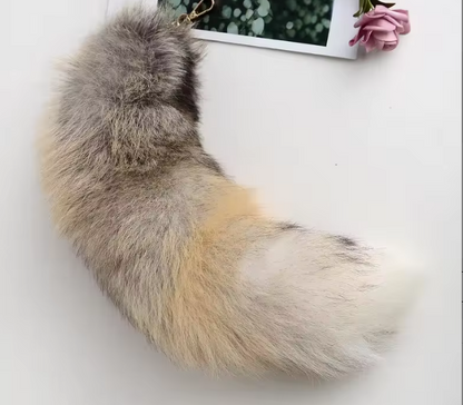 Fox Tails with Keychain Clip