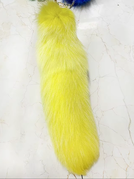 Fox Tails with Keychain Clip