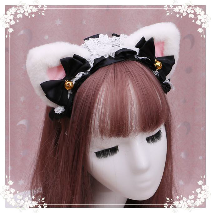 Lolita Lace Cat Ear Headpiece