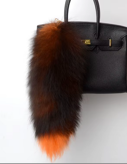 Fox Tails with Keychain Clip