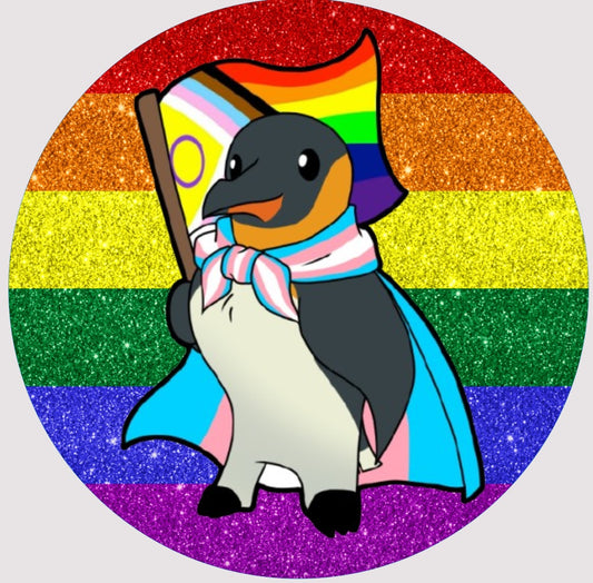 Pride Penguin Mouse Pad