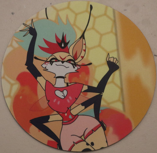 Queen Bee Round Mouse Pad