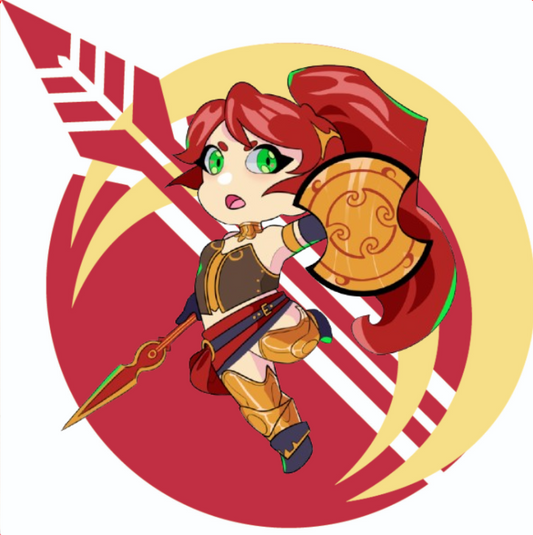RWBY Pyrrha Ceramic Coaster
