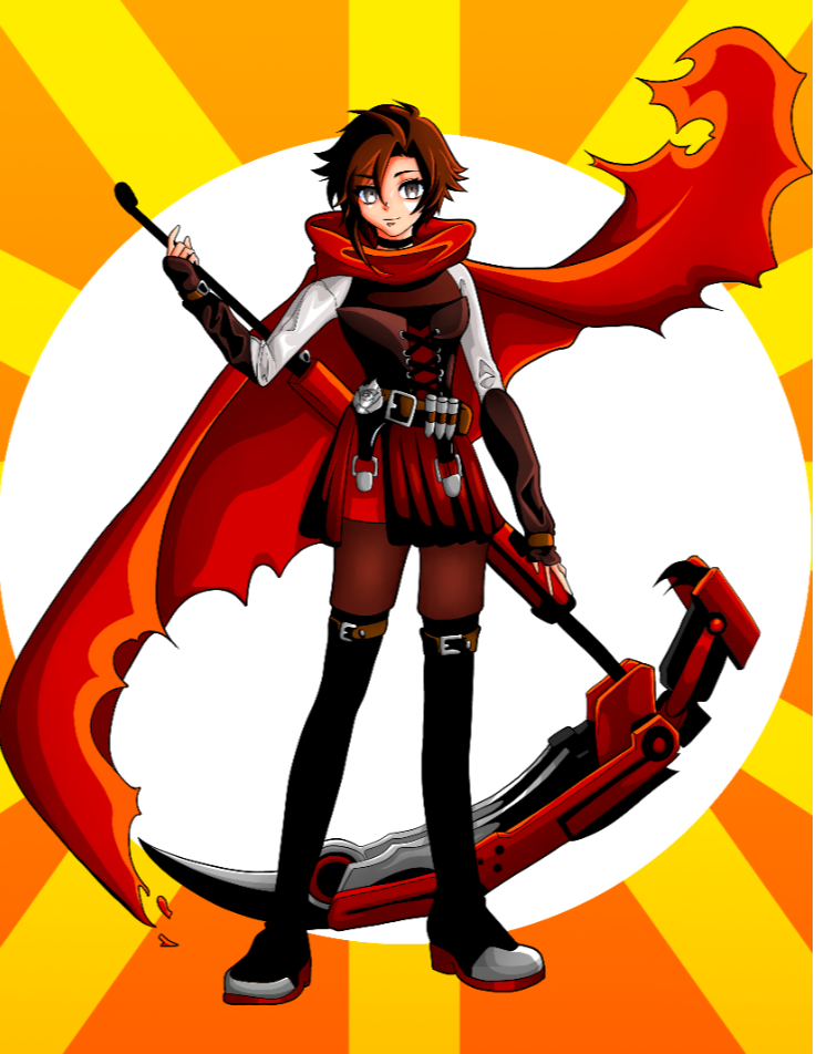 RWBY Ruby Rose Canvas