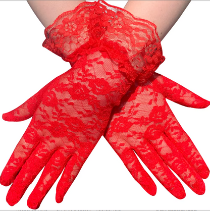 Lace Gloves with Cuff