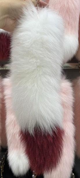 Fox Tails with Keychain Clip