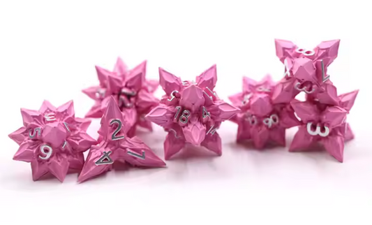 Pink Caltrop Dice
