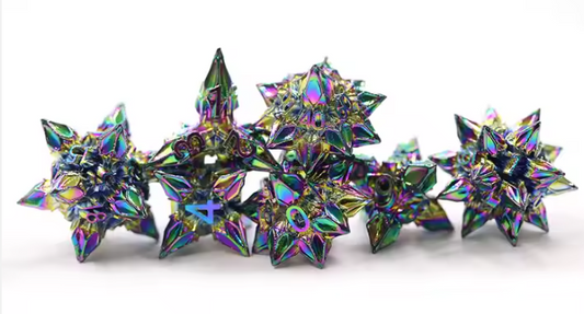 Rainbow Caltrop Dice