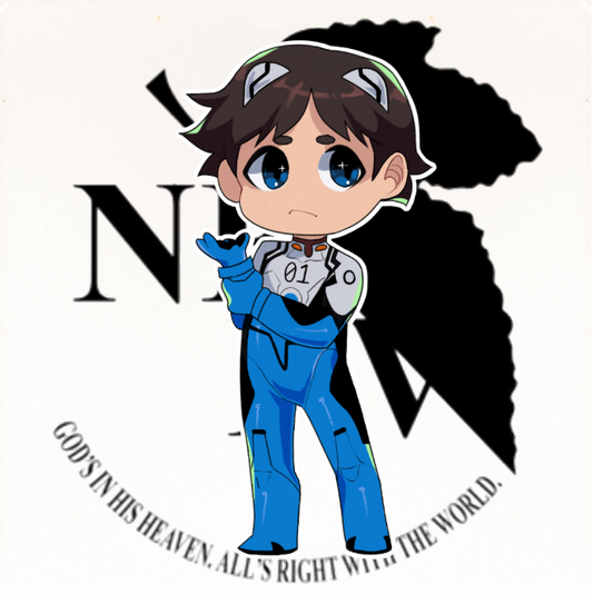 Shinji Plugsuit Ceramic Coaster