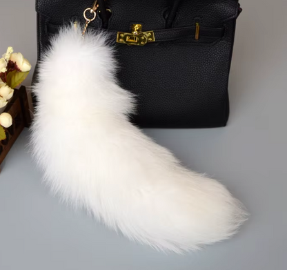 Fox Tails with Keychain Clip