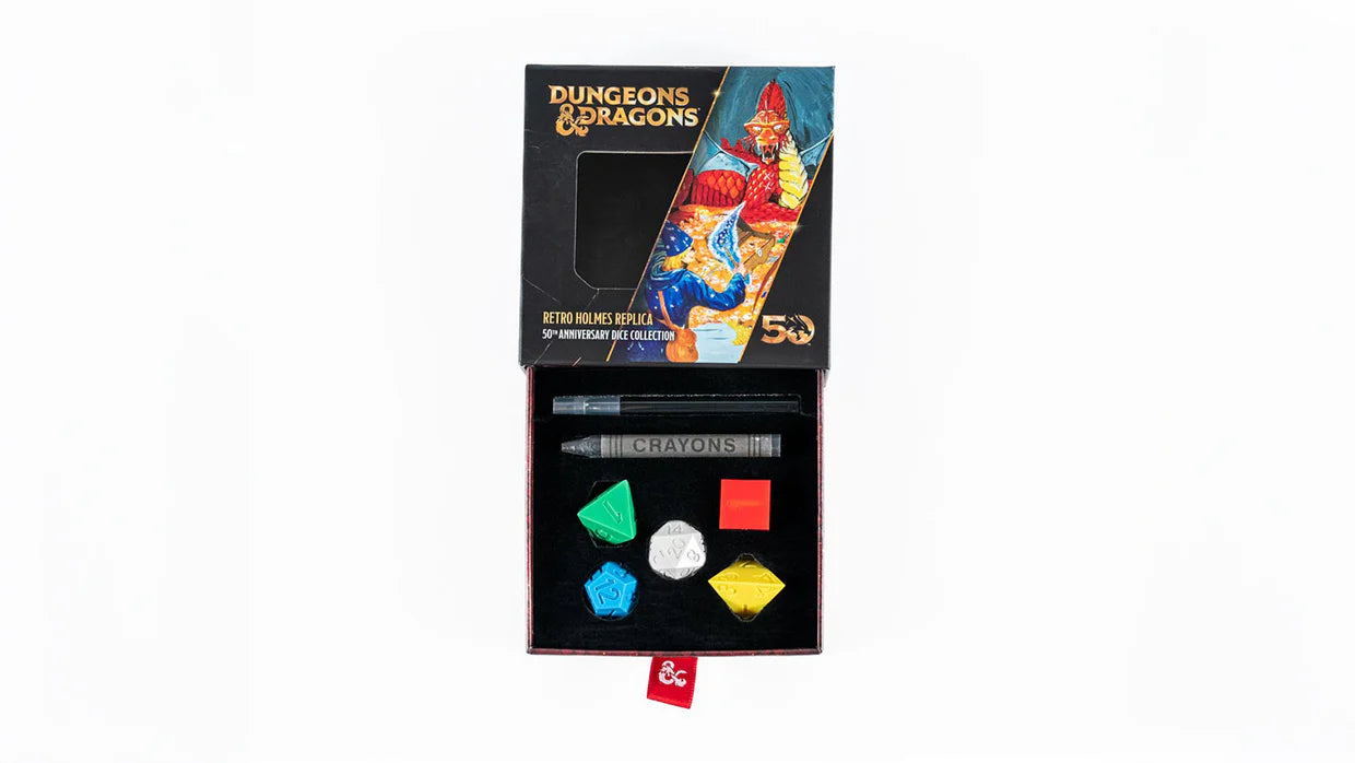 Fanroll Dungeons & Dragons Retro Holmes Replica 50th anniversary dice collection ￼