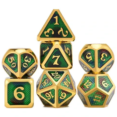 Snake Pattern Electroplating Gold/Green