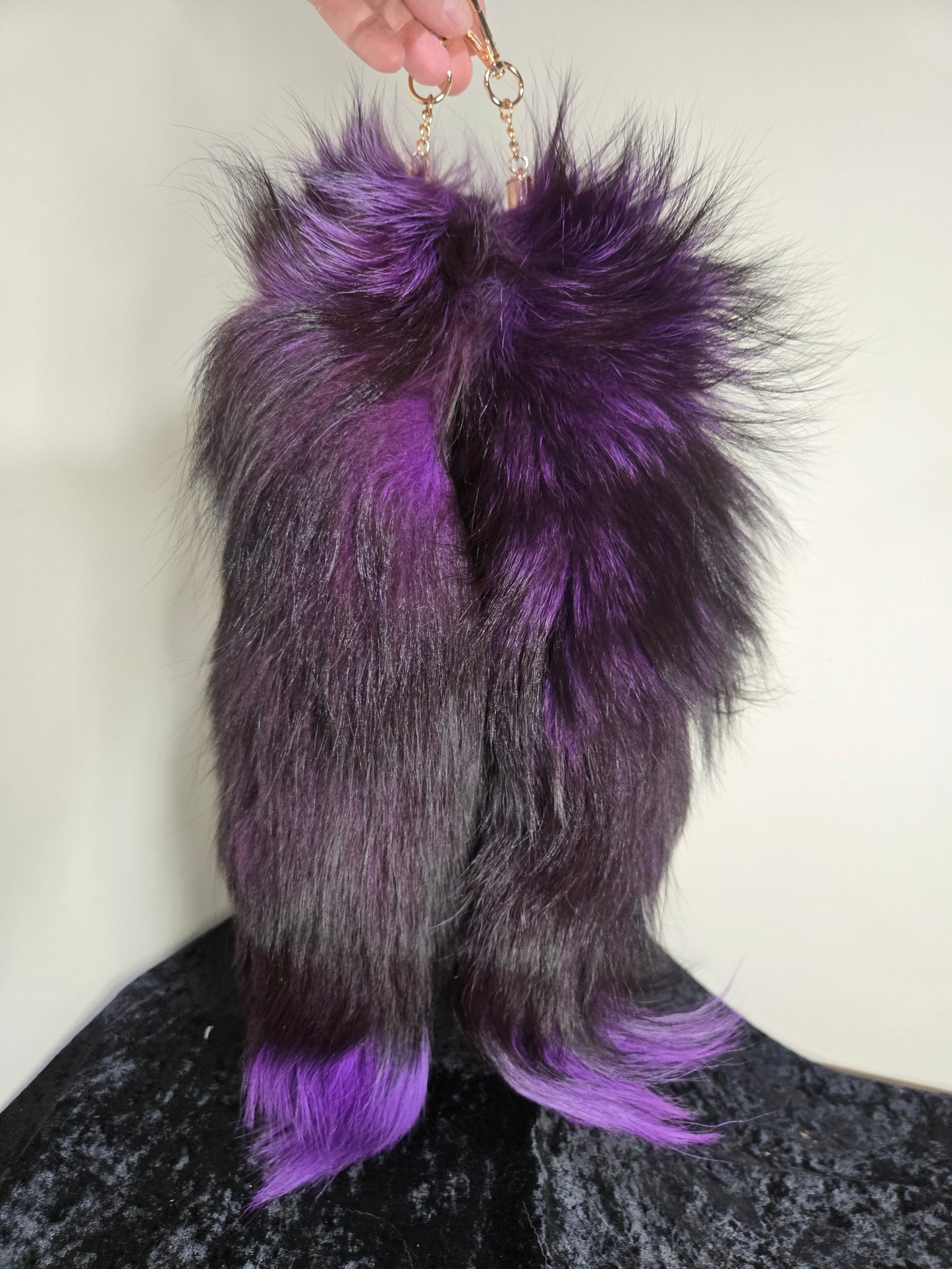 Fox Tails with Keychain Clip