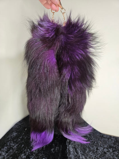 Fox Tails with Keychain Clip