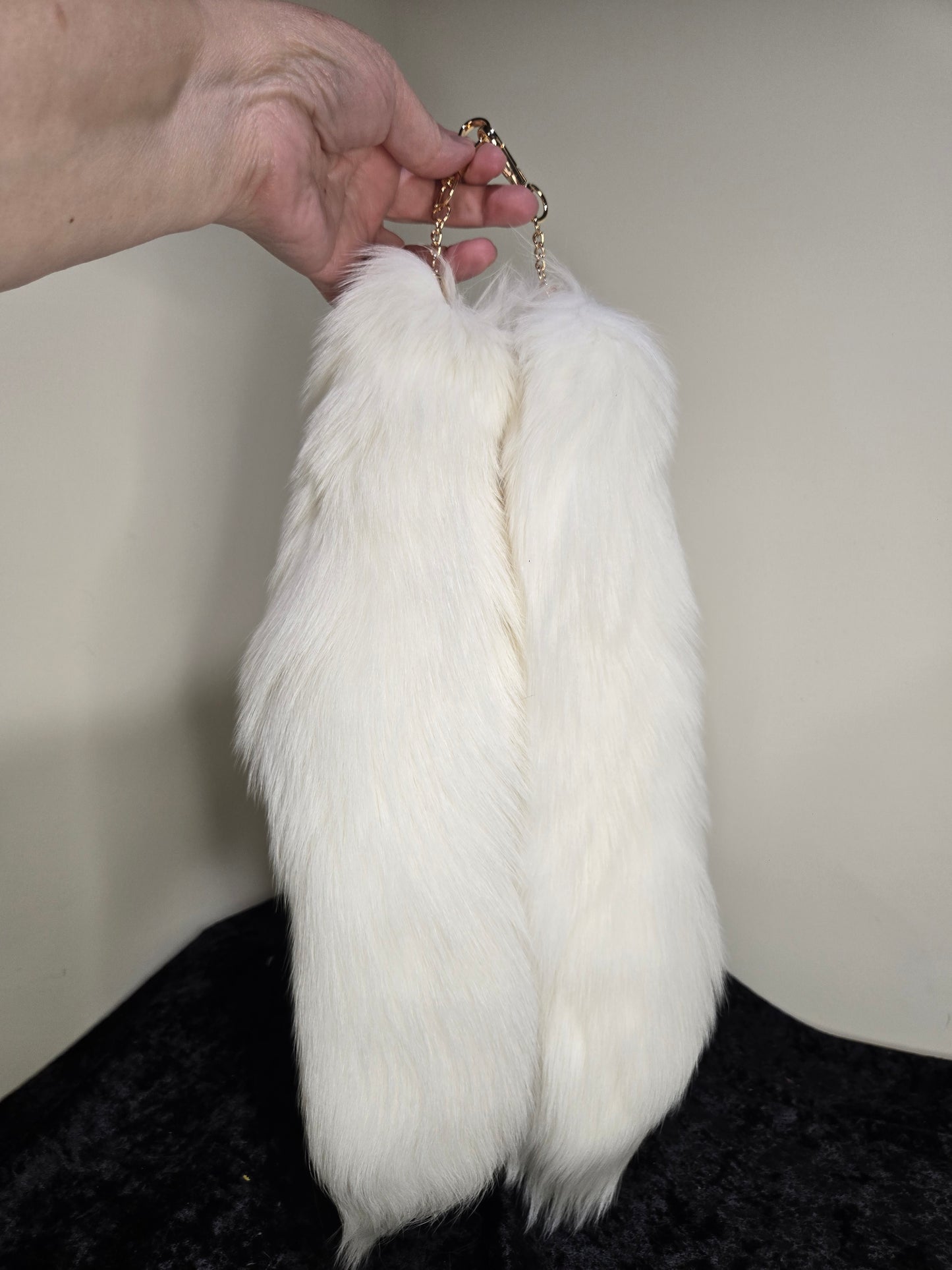Fox Tails with Keychain Clip