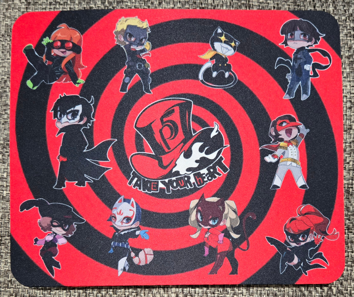 P5R Phantom Thieves Rectangle Mouse Pad