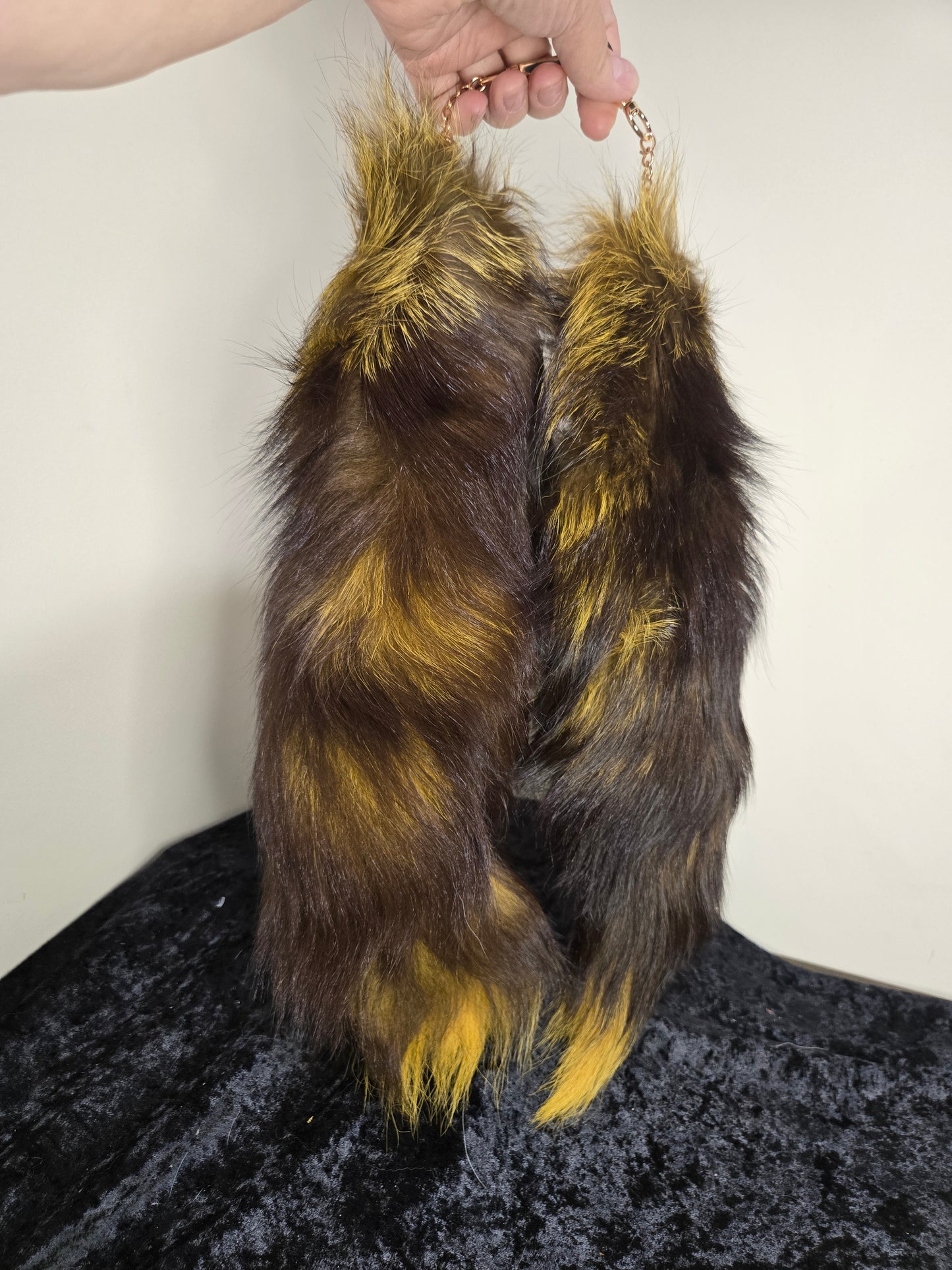 Fox Tails with Keychain Clip