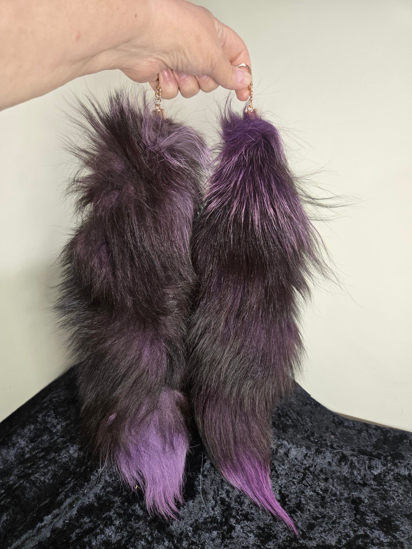 Fox Tails with Keychain Clip