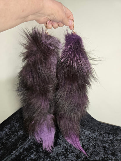 Fox Tails with Keychain Clip