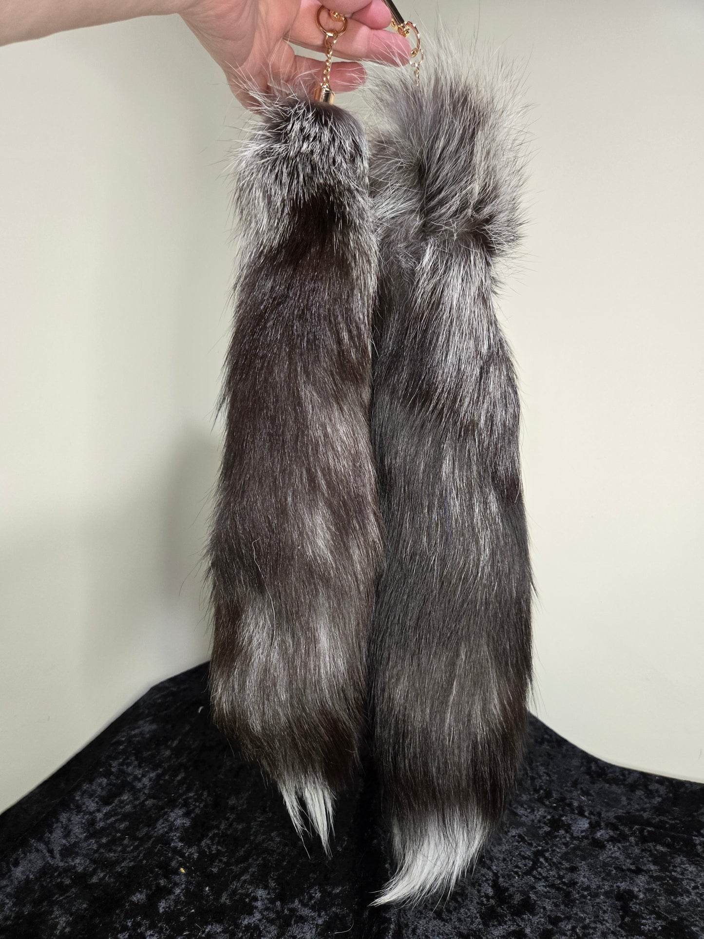 Fox Tails with Keychain Clip
