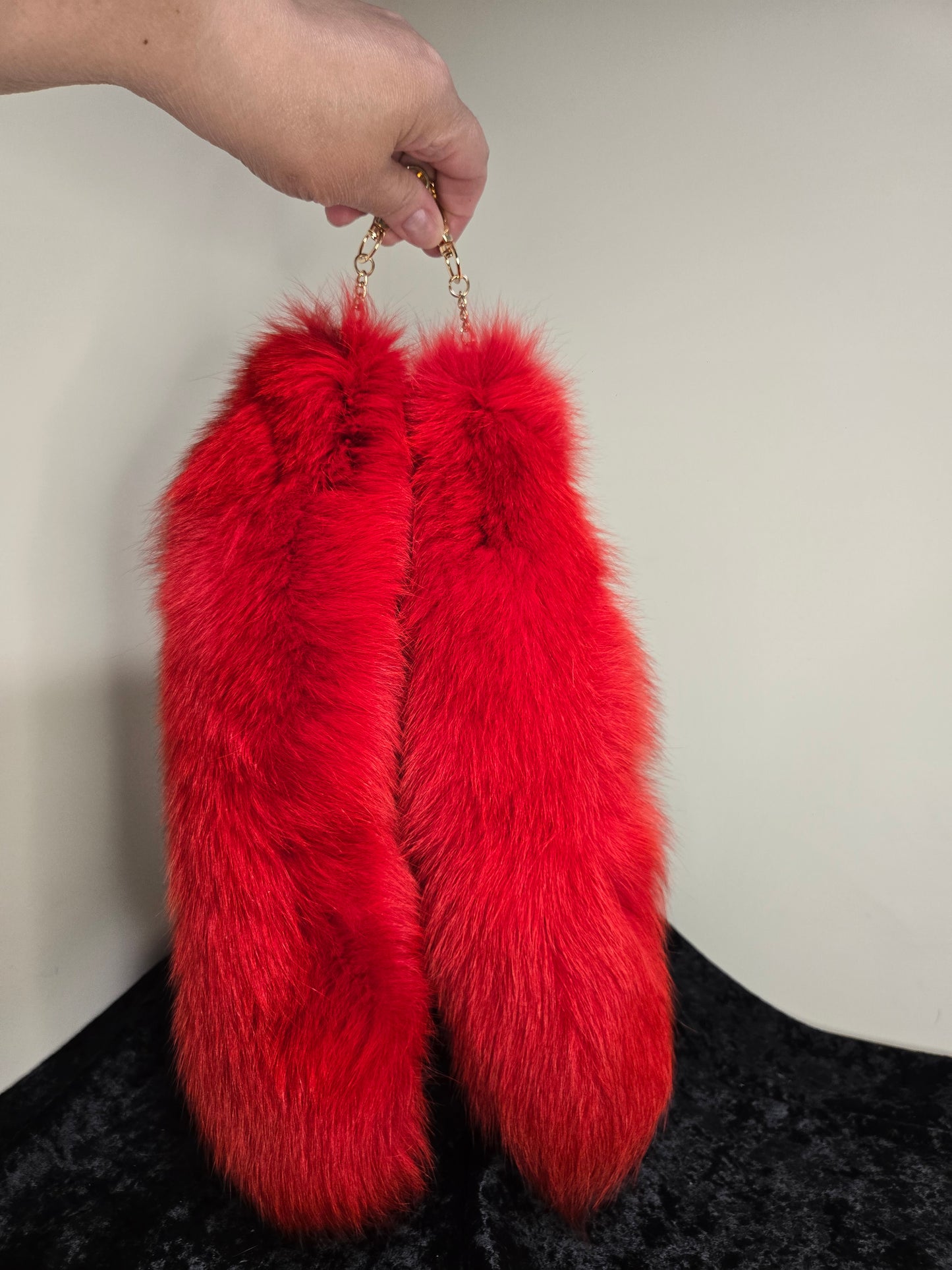 Fox Tails with Keychain Clip